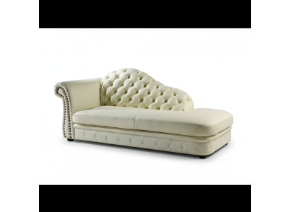 Chaise longue Chesterfield longue chaise canapé salon siège longe 230cm.