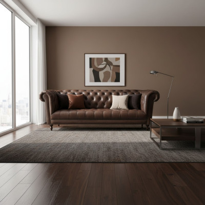 Canapé 4 places Chesterfield Luxe 245cm Canapé en cuir Canapés Meubles
