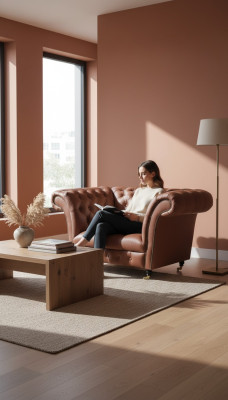 Fauteuil club Chesterfield en cuir de luxe Siège en cuir Brauner Moderne