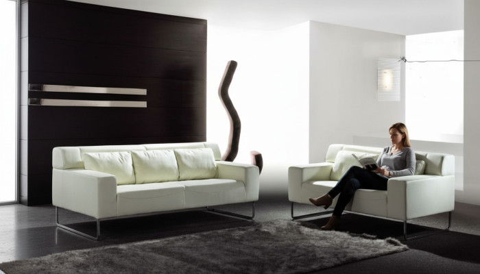 Ensemble de canapés de style moderne Canapé 3+2 places Canapés 2 pièces Mobilier d'assise italien