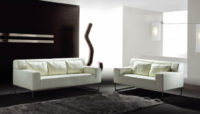 Ensemble de canapés de style moderne Canapé 3+2 places Canapés 2 pièces Mobilier d'assise italien