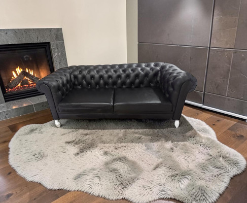 Canapé Chesterfield 3 places Canapé Canapés Canapé en cuir Canapés Noirs