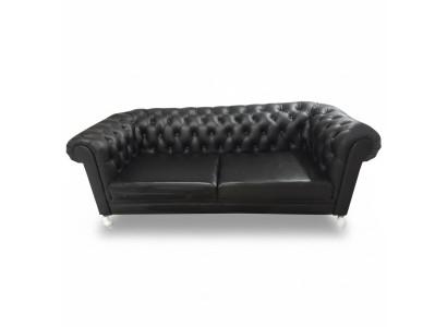 Canapé Chesterfield 3 places Canapé Canapés Canapé en cuir Canapés Noirs