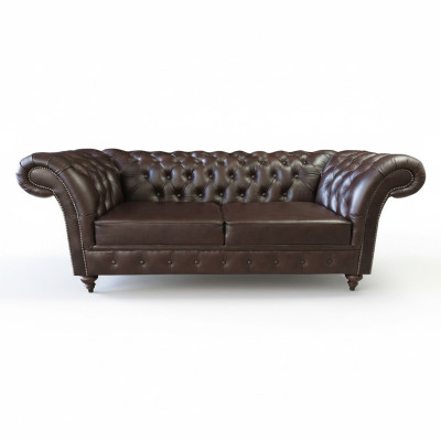 Canapé Chesterfield 3 places Siège Canapé de luxe Trois places 230cm