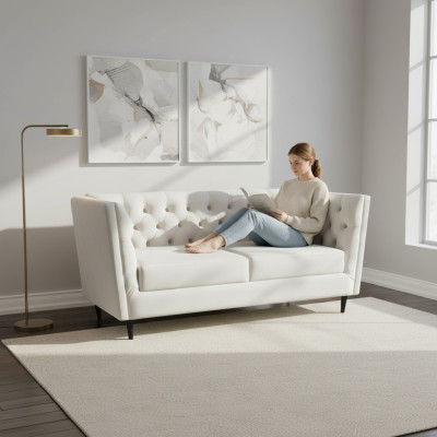 Canapé de luxe 3 places Design Chesterfield Canapés de luxe 230cm Canapés Meubles