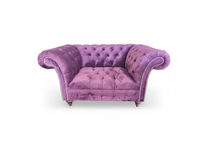 Fauteuil Chesterfield 1 place en tissu fauteuil fauteuil canapé lounge meubles