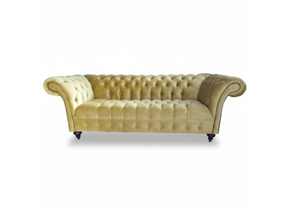 Canapé de luxe Trois places Design Chesterfield Canapés en textile Modernes