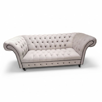 Canapé Chesterfield Trois places Canapés Rembourrage Textile Moderne