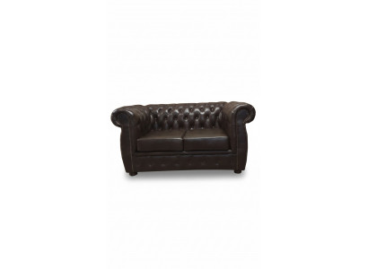 Canapé Chesterfield 2 places Canapé de luxe Canapé deux places Mobilier marron Canapés