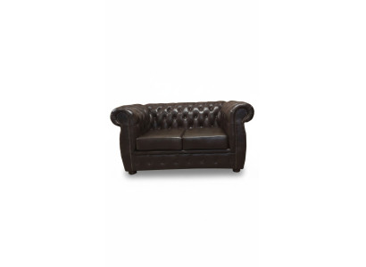 Canapé Chesterfield 2 places Canapé de luxe Canapé deux places Mobilier marron Canapés