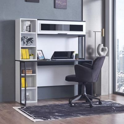 Secrétaire Bureau Table 130x60x171 Bureaux Tables Meubles Bois Ordinateur