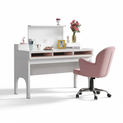 Secrétaire Bureau Table 130x60x120 Bureaux Tables Meubles Bois Ordinateur