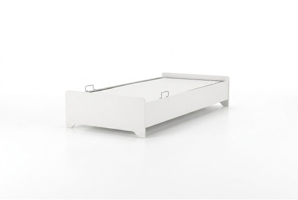 Lit Blanc Chambre d'enfant Chambre d'enfant Lits Bois Lit en bois 100x200cm