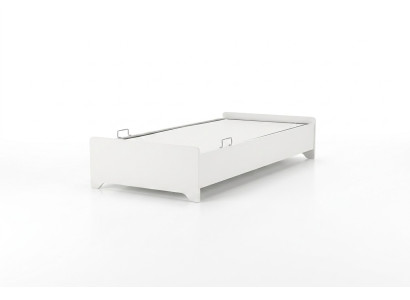 Lit Blanc Chambre d'enfant Chambre d'enfant Lits Bois Lit en bois 100x200cm