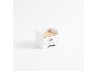 Table de chevet moderne Table d'appoint Blanche Design Table de nuit Console de nuit Mobilier neuf