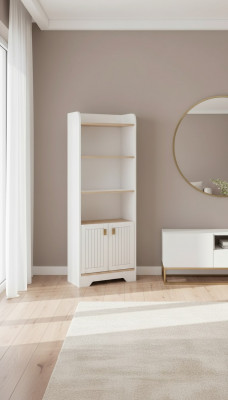 Étagère Armoire Bibliothèque Armoires Meuble Polyvalent Marron 180x60x30