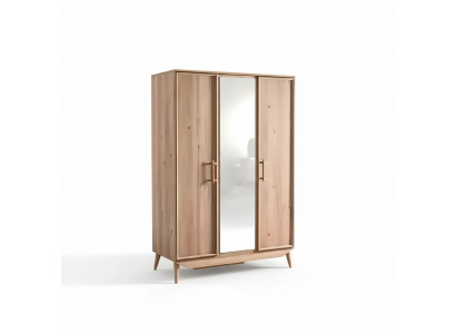 Armoire en bois marron Mobilier de chambre Armoires de design Élégant Armoire