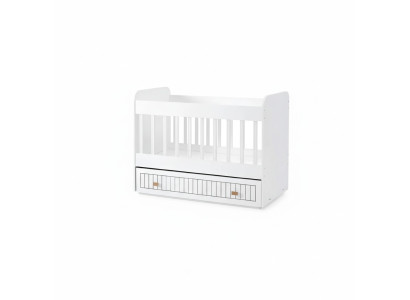 Lit de bébé Lit pour enfants Ensemble de lit tiroir Blanc de style pour la chambre d'enfant