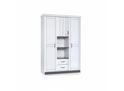 Mobilier de chambre Armoire de maison de campagne en bois Armoire blanche Armoires nobles