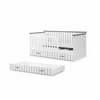 Conception de meubles modernes. Lits d'enfants blancs Lit de chambre d'enfants neuf