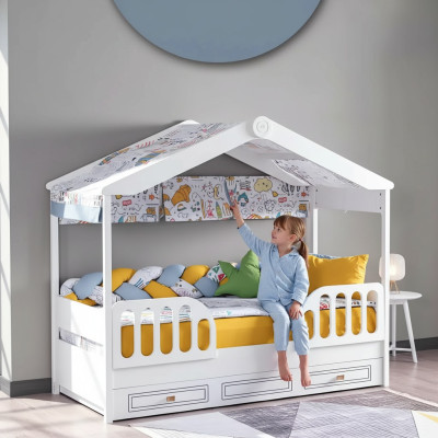 Lits d'enfants en bois Chambre Appartement Mobilier Lit Enfants Chambre de jeunes