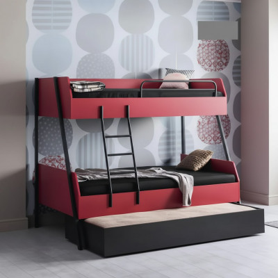 Lit de jeunesse Lit d'enfants Design pour enfants Lit moderne Chambre d'enfants Lits en bois