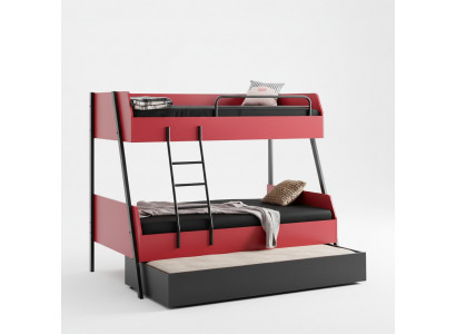 Lit de jeunesse Lit d'enfants Design pour enfants Lit moderne Chambre d'enfants Lits en bois