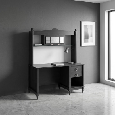 Bureau Secrétaire Table 130x60x163 Bureaux Tables Meubles Bois Ordinateur
