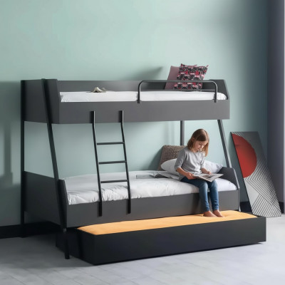 Lit pour jeunes Lit d'enfants Lit pour enfants Design pour enfants Lit moderne Chambre d'enfants Lits en bois