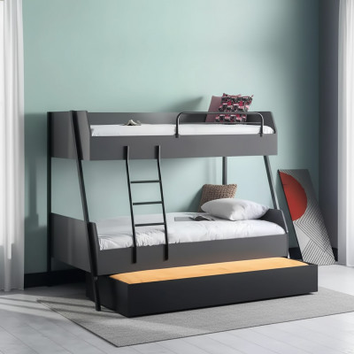 Lit pour jeunes Lit d'enfants Lit pour enfants Design pour enfants Lit moderne Chambre d'enfants Lits en bois