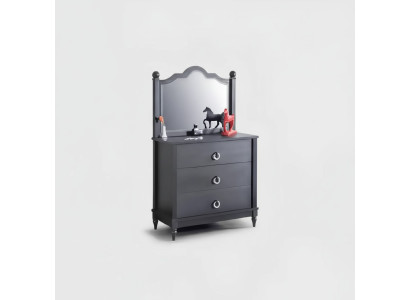 Commode avec miroir moderne noir avec tiroirs Commode avec chambre