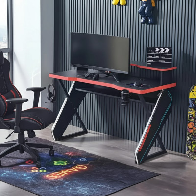 Moderne Tische Schreibtisch Kinderschreibtisch Schwarzer Gamer Computertisch