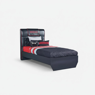 Lits design Lit pour enfants Lit pour jeunes Meubles en bois avec doux 120x200cm