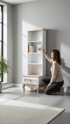 Étagère Armoire Étagère Multifonctionnelle Armoires en Bois 173x54x50