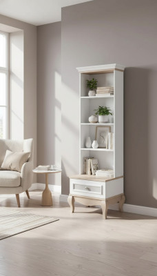 Étagère Armoire Étagère Multifonctionnelle Armoires en Bois 173x54x50
