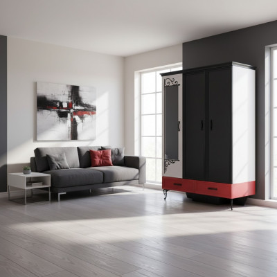 Classique r Loft Armoire Chambre Cabinets Design Meubles 131x60x200