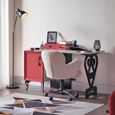 Secrétaire Bureau Table 130x32x58 Bureaux Tables Meubles Bois Ordinateur