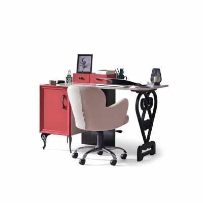 Secrétaire Bureau Table 130x32x58 Bureaux Tables Meubles Bois Ordinateur