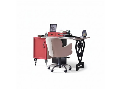 Secrétaire Bureau Table 130x32x58 Bureaux Tables Meubles Bois Ordinateur