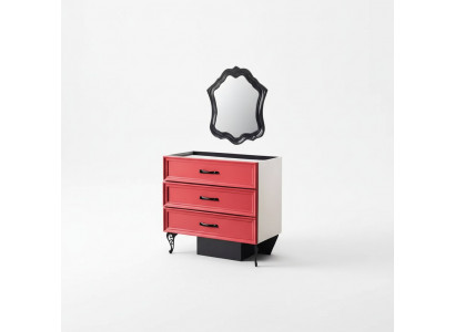 Classique Commode Buffet Armoire Commodes Chambre Rouge Bois