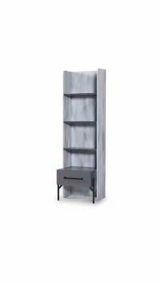 Étagère Armoire Bibliothèque Armoires Meuble Polyvalent Marron 165x49x47
