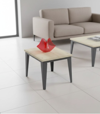 Designer luxe table basse marron étagère en bois mobilier moderne de bureau