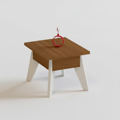 Table basse moderne Mobilier de bureau Table rectangulaire en bois marron Tables