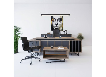 Ensemble de meubles design moderne pour un ChefOffice avec 3 éléments