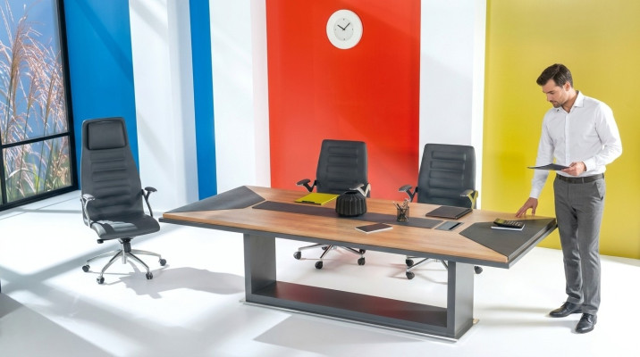 Confortable élégant Table de conférence Bureau Mobilier de bureau Bois