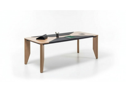 Table de conférence Mobilier de bureau Aménagement de bureau Bureau avec bureau 220x100 cm Table de conférence