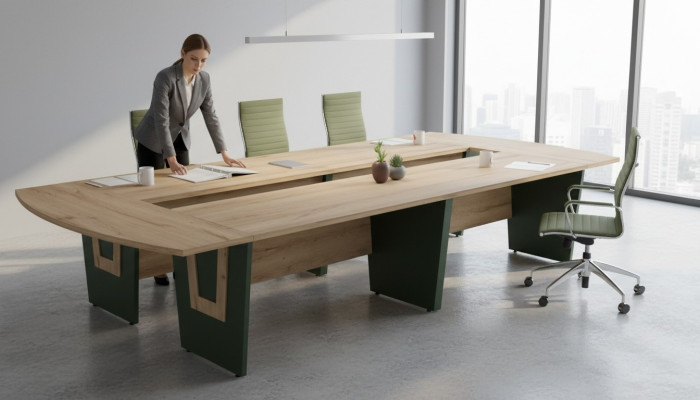 Table de réunion XXL Table de conférence Bureau 390x180 Grande table Grand