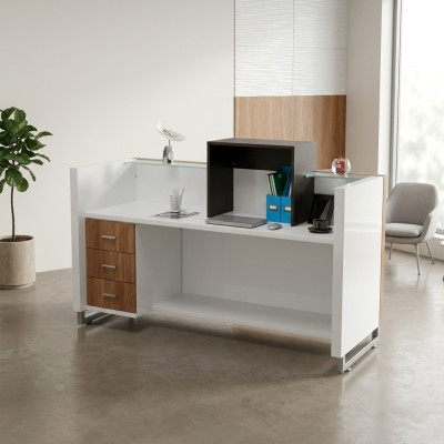 Réception bureau d'accueil table hôtel meubles guichet cabinet pratique cabinet d'avocat bureau