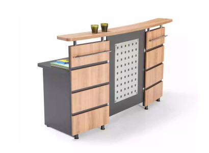 Moderne réception avec commode en bois gris Mobilier de bureau neuf
