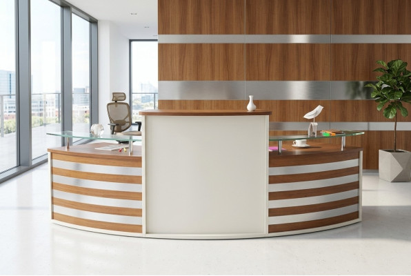Esthétique et confortable bureau d'accueil dans un design classique